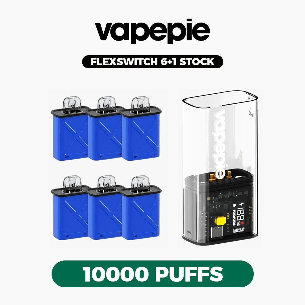 VAPEPIE FlexSwitch 6+1 Stock-Up Bundle(6 Same Flavor Pods + 1 Charging Device)