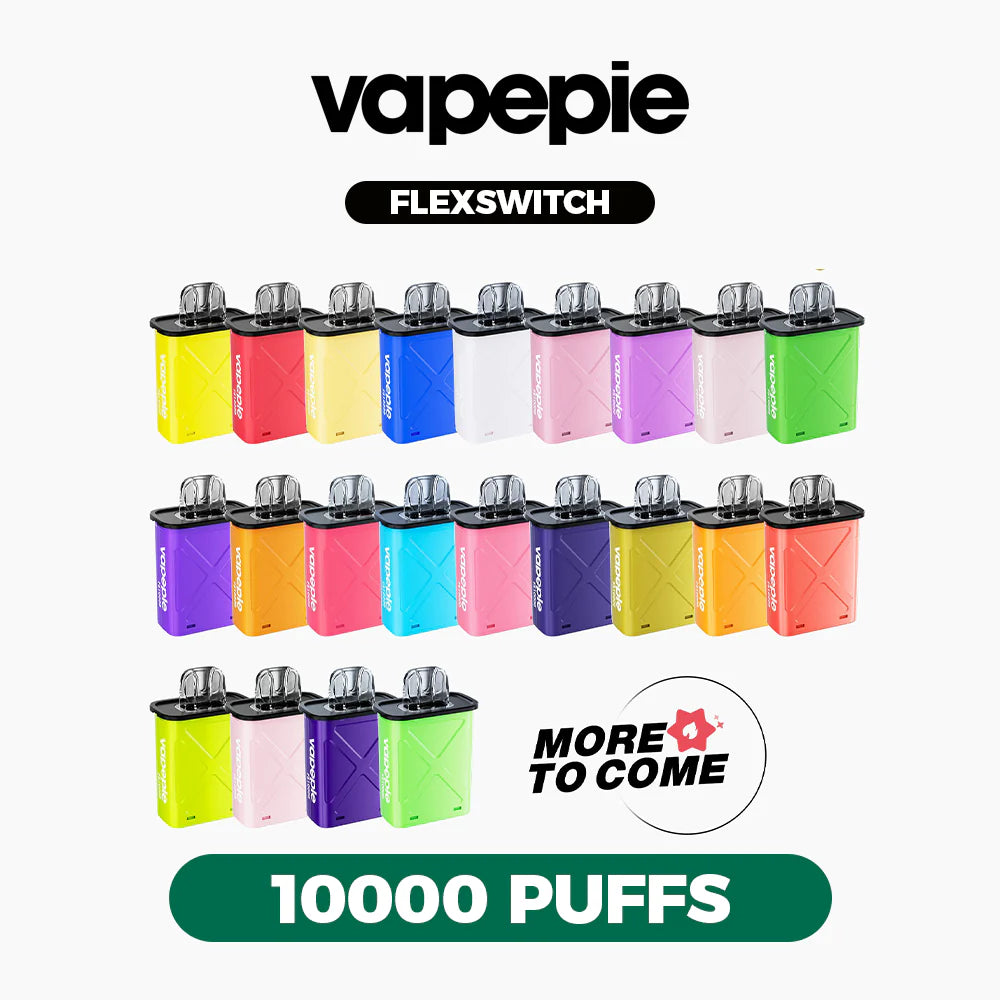 VAPEPIE FlexSwitch Disposable Pod 10000 PUFFS – 6-Pack Refill (Same Flavor)